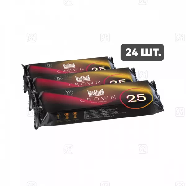 Уголь_Сrown_25мм_в_Шоубоксе_4кг,_24_пач_по_12шт