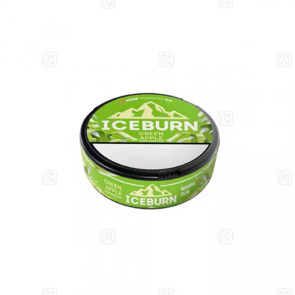 Жевательный_табак_«Iceburn»_slim_medium_«Green_Apple»